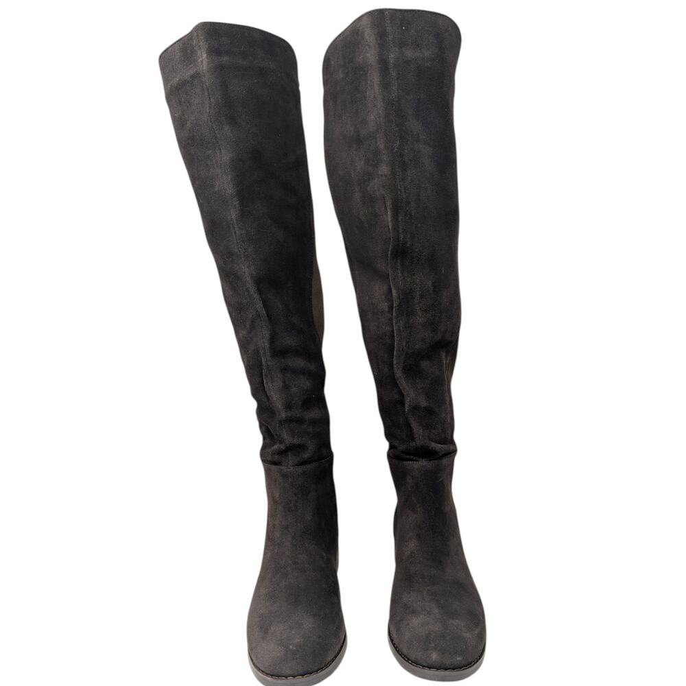 Blondo Velma Waterproof Over Knee Boots Black Suede Stretch 10M - Picture 3 of 7